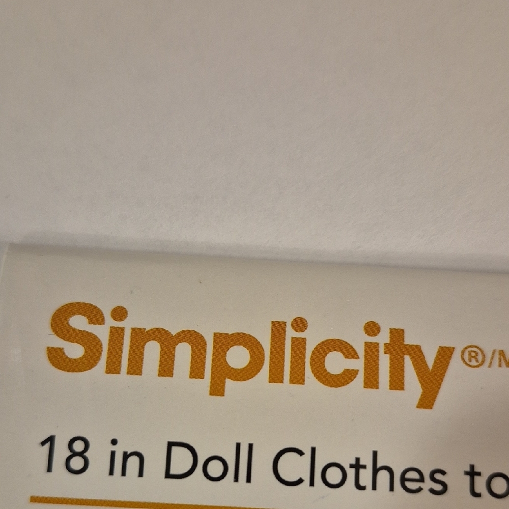 Simplicity Doll Clothes Kit - Picture 2 of 3